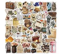 YSJCHEBS 200 Autocollants De Style Rétro, Autocollants De Journal, Autocollants De Scrapbooking Imperméables, Autocollants Décoratifs De Bricolage, Adaptés Aux Livres, Ordinateurs Portables