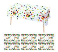 YSJCHEBS 24 Pièces De Papier De Soie Imprimé Ballon Coloré Et 1 Nappe Imprimée Ballon, Décorations De Fête, Fournitures De Fête Créatives, Décoration De Table De Fête