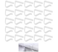 YSJCHEBS 25 Pièces Pinces À Nappe, Pinces À Nappe Transparentes, Pinces À Nappe en Plastique, Pinces À Nappe Antidérapantes, Clips De Fixation De Nappe, Accessoires De Table, Fournitures De Meubles