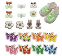 YSJCHEBS 26 Pièces Décorations De Chaussures Lumineuses Créatives, Décorations De Chaussures Mignonnes, Décorations De Chaussures De Dessin Animé, Accessoires De Chaussures