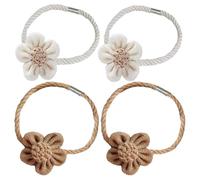 YSJCHEBS 4 Pièces Sangles À Boucle Magnétique pour Rideau, Décoration De Rideau, Sangles De Rideau Florales, Sangles De Rideau Simples Et Élégantes, Accessoires De Décoration pour La Maison