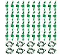 YSJCHEBS 40 Clips De Formation De Tige De Plante Et 10 Clips De Maintien De Vigne, Clips De Plante Réglables, Clips De Plante en Plastique, Accessoires De Jardin, Outils De Jardin.
