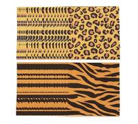 YSJCHEBS 40 Serviettes À Motifs d'animaux, Serviettes À Imprimé Texture Animale, Serviettes De Fête dans La Jungle, Serviettes À Thème De Chasse, Serviettes De Décoration De Fête