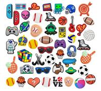 YSJCHEBS 50Pcs Décorations De Chaussures Créatives, Décorations De Chaussures De Style Dessin Animé, Décorations De Chaussures Pour Enfants Mignonnes, Accessoires De Chaussures Colorés