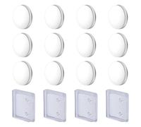 YSJCHEBS 6 Paires D'Aimants Lestés Et 4 Pièces De Pinces À Rideaux Transparentes, Boucle Magnétique Coupe-Vent, Support De Rideau, Adapté Aux Rideaux De Douche, Rideaux, Nappes