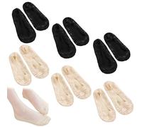 YSJCHEBS 6 Paires de Chaussettes de Ballet Invisibles en Coton, Bottes Courtes avec Dentelle Respirante Pour Femmes