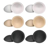 YSJCHEBS 6 Paires De Coussinets D'Allaitement Ronds, Coussinets D'Allaitement Amovibles, Coussinets D'Insertion De Soutien-Gorge, Coussinets D'Allaitement En Mousse, Accessoires De Soutien-Gorge