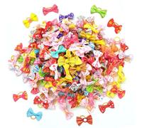 YSJCHEBS 70 Pièces D'Accessoires pour Cheveux avec Nœuds pour Animaux De Compagnie, Accessoires pour Cheveux pour Petits Chiens, Accessoires pour Collier De Chien (Styles Aléatoires).