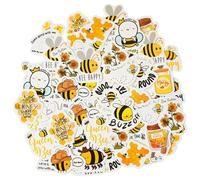 YSJCHEBS 92 Autocollants d'abeille Mignons, Décoration d'abeille, Autocollants d'abeille, Décoration De Dispersion De Personnage d'abeille, Tournesol De Décoration d'abeille, Autocollants D'Insectes