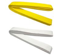 YSJCHEBS Ceintures De Taekwondo 2 Pièces, Accessoires Vestimentaires De Taekwondo, Ceintures De Taekwondo en Polyester, Ceintures De Taekwondo Souples