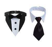 YSJCHEBS Collier De Costume pour Animaux De Compagnie, 2 Pièces, Accessoires pour Chiens, Vêtements De Mariage, Fournitures pour Animaux De Compagnie, Écharpe Triangulaire pour Animaux De Compagnie