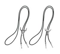YSJCHEBS Colliers en Cuir pour Hommes, 2 Pièces, Colliers Créatifs, Colliers Réglables, Colliers De Personnalité Rétro, Accessoires Vestimentaires