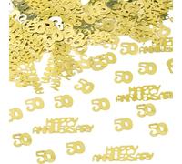 YSJCHEBS Confettis Décoratifs 60G, Confettis D’Anniversaire Numéro 50, Décorations De Fête, Décoration De Fête À Paillettes, Décoration De Table De Fête, Lancer De Paillettes