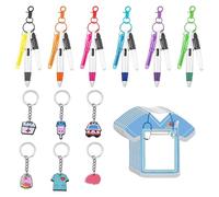 YSJCHEBS Ensemble De Stylos D'Infirmière 30 Pièces, 1 Ensemble De Bloc-Notes, Accessoires D'Infirmière, Ensemble D'Accessoires De Badge D'Infirmière, Stylo Porte-Clés, Stylo De Couleur