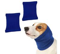 YSJCHEBS Lot De 2 Cagoules Apaisantes pour Chien, Cache-Oreilles pour Chien, Cache-Oreilles pour Chien, Protection Contre Le Bruit, Collier pour Chien, Cache-Oreilles pour Réduction du Bruit.