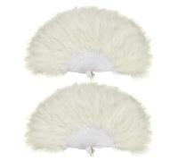YSJCHEBS Lot de 2 éventails à la main pour femme, accessoires de photographie et mascarade pliant