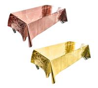 YSJCHEBS Lot De 2 Nappes Brillantes, Décorations De Table d'anniversaire, Nappe d'anniversaire, Décorations d'anniversaire pour Femme, Décorations De Table Roses, Décorations De Fête Roses