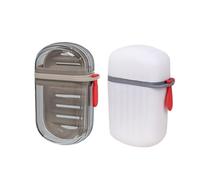YSJCHEBS Lot De 2 Porte-Savon Portable, Porte-Savon avec Plateau, Porte-Savon Scellé avec Couvercle, Porte-Savon De Voyage, Porte-Savon Anti-Fuite, Adapté Aux Voyages d'affaires, Voyages