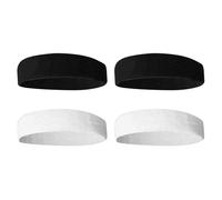 YSJCHEBS Lot De 4 Bandeaux De Sport, Bandeaux Absorbant La Transpiration, Bandeaux Élastiques Doux, Adaptés pour Le Fitness, Le Yoga, La Course, Le Basket-Ball.