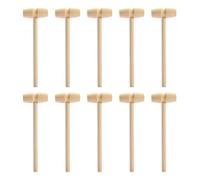 YSJCHEBS Mini Marteau en Bois Créatif, 10 Pièces, Marteau en Bois pour Enfants, Jouets pour Enfants, Outils De Bricolage
