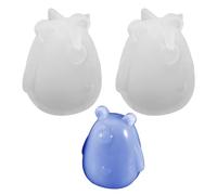 YSJCHEBS Moule D’Ours en Silicone 2Pcs, Moule en Cristal D’Ours, Moule D’Ours Tridimensionnel, Moule D’Ours De Dessin Animé Mignon, Moule De Décoration De Bricolage, Moule D’Artisanat en Résine Époxy