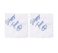 YSJCHEBS Pack De 2 Mouchoirs De Mariage, Brodés, Doux, Cadeaux, Accessoires De Mariage