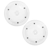 YSJCHEBS Pack De 2 Plateaux Tournants Transparents, Plateaux Tournants en Plastique, Plateaux De Rangement D'Articles, Présentoirs D'Articles, Accessoires pour La Maison