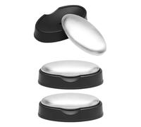 YSJCHEBS Pack De 3 Savon Désodorisant, Savon en Acier Inoxydable, Porte-Savon en Acier Inoxydable, Savon Désodorisant, Savon en Métal, Savon en Acier Inoxydable Brossé