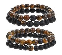 YSJCHEBS Pack De 4 Bracelets Perles, Bracelets Simples, Bracelets Couple, Bracelets Mode, Bracelets Cadeaux