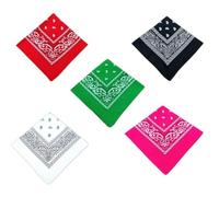 YSJCHEBS Pack De 5 Bandanas Imprimés, Bandanas À Motifs, Bandanas Pirates, Bandanas Décoratifs, Accessoires Cosplay, Bandanas Unisexes
