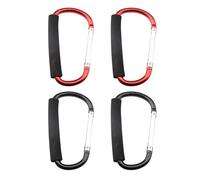 YSJCHEBS Paquet De 4 Boucles De Verrouillage Robustes, Boucles De Mousqueton en Forme De D, Boucles De Voiture en Alliage D'Aluminium, Boucles pour Fixer des Articles, Adaptées Aux Hamacs, Poulies
