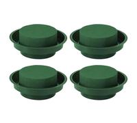 YSJCHEBS Plateaux en Mousse Florale 4 Pièces, Bases Rondes en Mousse Florale Humide Et Sèche, Ensemble D'Arrangement Floral Bricolage, Fournitures De Fleurs, Décoration De Table