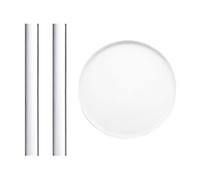 YSJCHEBS Rouleau À Pâtisserie en Acrylique 2 Pièces Et Plateau Rond en Acrylique 1 Pièce, Outils De Cuisson, Outils en Argile, Accessoires De Fabrication Artisanale en Argile