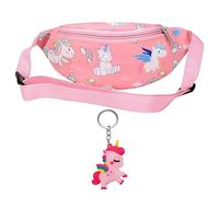 YSJCHEBS Sac De Poitrine Imprimé Dessin Animé Et Pendentif, Sac De Taille Pour Enfants, Adapté Au Sport, À La Randonnée Et Aux Voyages