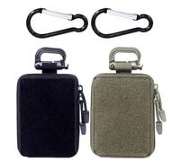 YSJCHEBS Sac De Rangement Médical 2 Pièces, Mousqueton 2 Pièces, Mini Sac, Portefeuille Tactique, Mini Boîte De Rangement, Équipement Tactique, Sac Portefeuille
