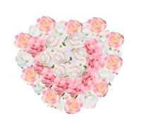 YSJCHEBS Têtes De Roses Artificielles 40 Pièces, Roses Simulées, Fleurs De Décoration Faites À La Main, Adaptées À La Décoration De Centres Commerciaux, De Fêtes, De Maisons Et De Mariages