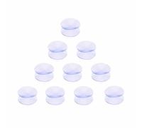 YSJJZRL 10 Pcs 3cm Ventouses Double Face Ventouse en Plastique PVC Transparent sans Trace Ventouses durables pour Pare-Chocs de Table en Verre, entretoises de Table en Verre et Plus