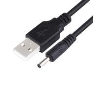 YSJJZRL 1M DC 3.5x1.35mm vers câble d'alimentation USB droit/90 degrés USB vers Cordon d'alimentation DC (3.5 * 1.35mm Droit-Noir)