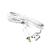 YSJJZRL 1M Droit/90 degrés DC 4.0x1.7mm vers Câble d'alimentation USB pour Routeur, Lumière LED, Haut-Parleur et Plus (4.0 * 1.7mm Droit-Blanc)