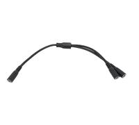 YSJJZRL 30 cm Alimentation CC 1 mâle/Femelle à 2 mâle/Femelle 5,5 mm x 2,1 mm câble répartiteur d'alimentation CC Cordon séparateur en Y (5,5x2,1 Femelle vers 2 Femelles)