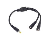 YSJJZRL 30 cm DC 5.5x2.5mm répartiteur d'alimentation 2 Voies 1 mâle/Femelle à 2 Adaptateur d'alimentation mâle/Femelle câble répartiteur en Y (5,5x2,5 mâle vers 2 Femelles)