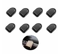 YSJJZRL 8 Pcs Crochet de Voiture pour Masque Support de Crochet de Tableau de Bord de Voiture Crochets de Suspension muraux Auto-adhésifs Porte-clés Câble USB Câble d'écouteur (Noir)