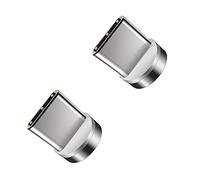 YSJJZRL Câble USB Type C de Charge Magnétique LED 3A Charge Rapide 360 ° Câble USB Type C Tressé pour Samsung S23 S22 S21 etc. (Pack de 2,Tête de Type C)