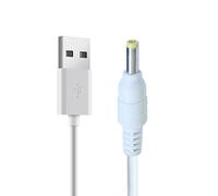 YSJJZRL Cordon d'alimentation USB vers DC Blanc, USB mâle vers DC 5.5 * 2.5/5.5 * 2.1/4.0 * 1.7/3.5 * 1.35/2.5 * 0.7mm Câble de Prise d'alimentation 5V (0.5M,4.0 * 1.7mm)