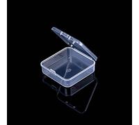YSJJZRL Lot de 10 mini boîtes de rangement carrées en plastique transparent avec couvercles pour petits articles et autres projets d'artisanat (9,4 x 9,4 x 2,8 cm)