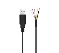 YSJJZRL USB 2.0 mâle 4 cœurs + Fil blindé câble Nu Queue de Cochon câbles d'extension à extrémité Ouverte 5V Fils de Charge d'alimentation connecteur Bricolage (15cm)
