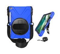 YSJX Anti Drop Shell Pen Slot Shoulder Strap Protective Cover Suitable for iPad Air 13 inch 2024-2025 Universal(Blue (Wristband+Strap))