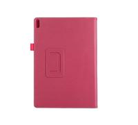 YSJX Étui à Rabat en Cuir PU texturé Litchi, Support à Deux Volets, Compatible avec Lenovo Tab 4 Plus TB-X704F/L TB-X304F/L 10,1 Pouces(Rose)