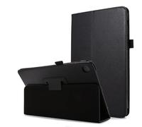 YSJX Étui à Rabat en Cuir PU texturé Litchi, Support à Deux Volets, Compatible avec Lenovo Tab Tab4 10,1 Pouces X304/X704(Noir)