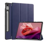 YSJX Étui de Protection magnétique en Cuir PU avec Support à Trois Volets, Compatible avec Lenovo Legion Y700 3e génération 2025(Bleu foncé)